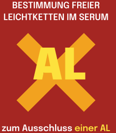 Darstellung des Tests auf freie Leichtketten im Serum zum Ausschluss einer AL‑Amyloidose